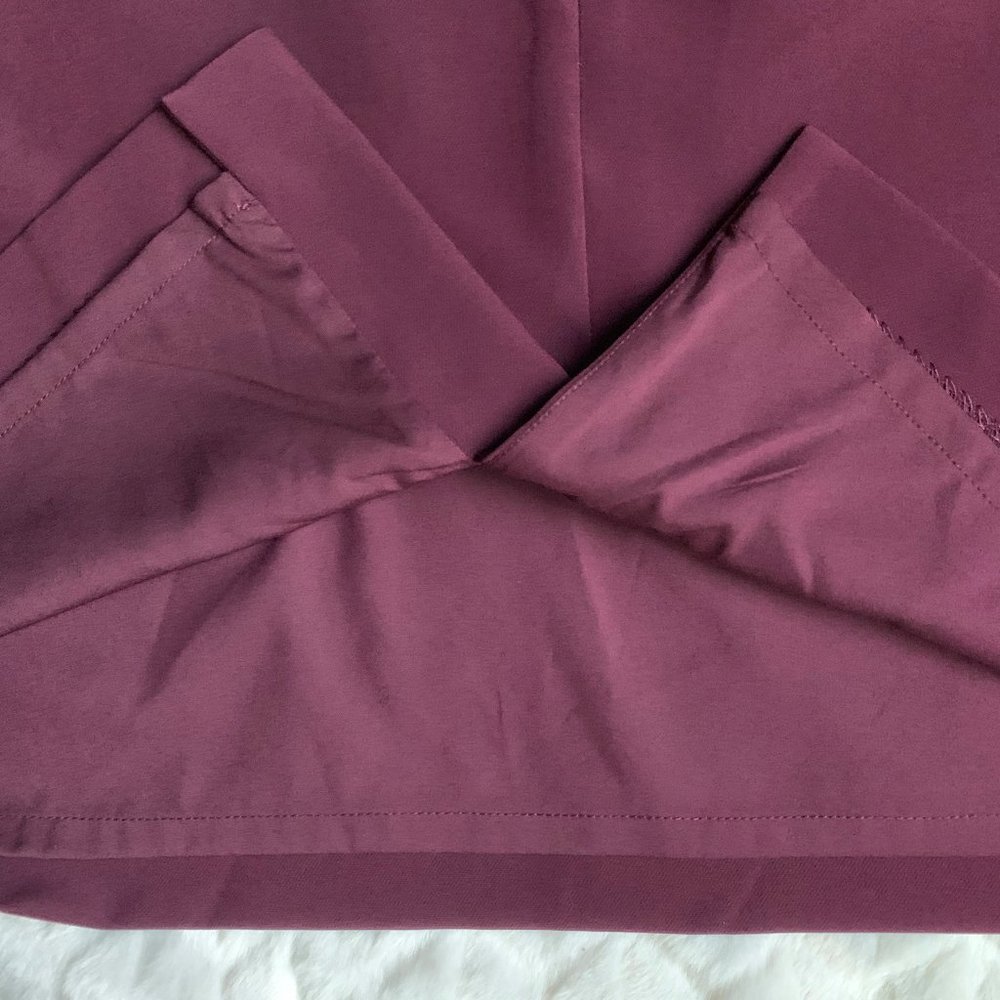 Alex Marie Burgundy Pencil Skirt NEW without tags - Picture 4 of 4